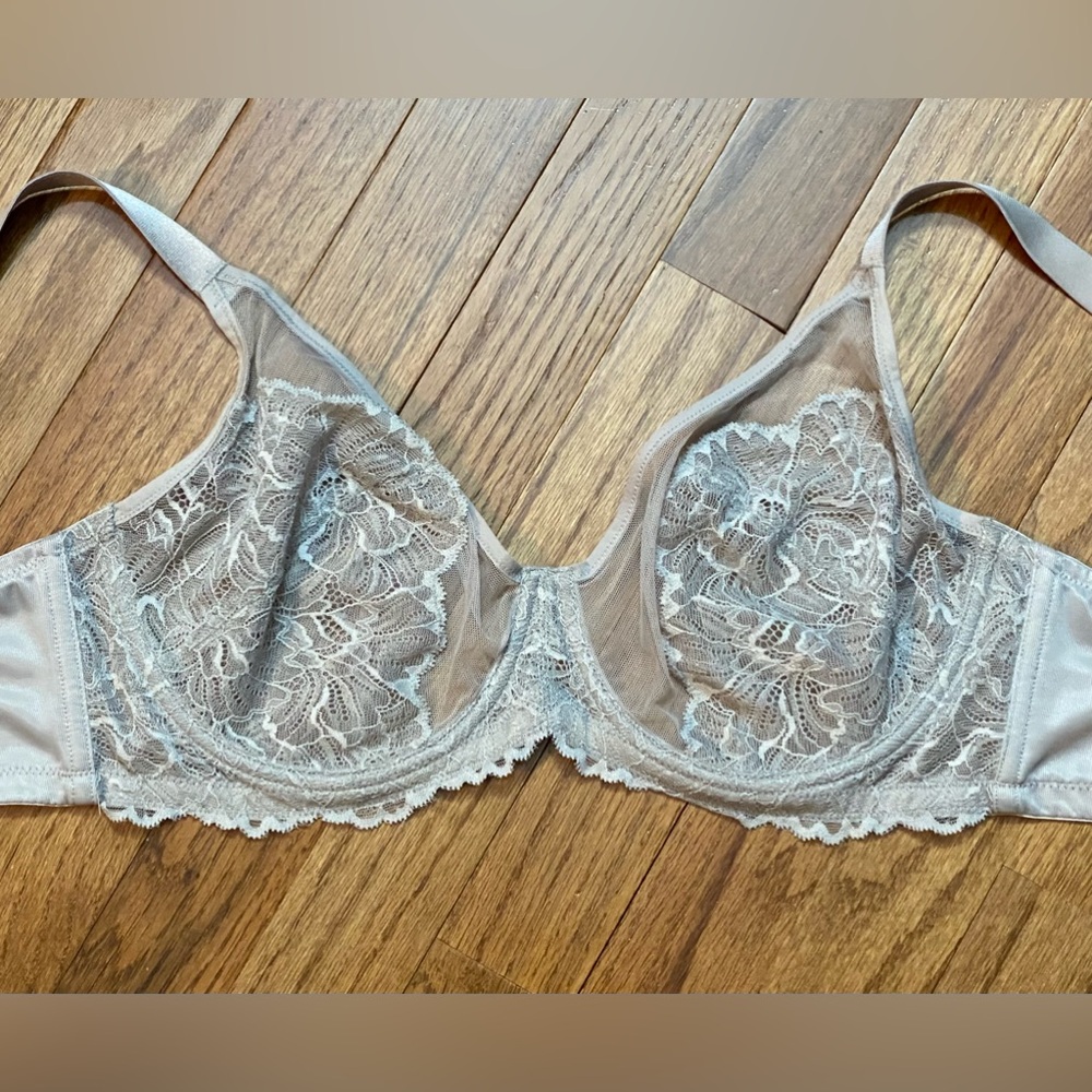HSIA LT GRY Unlined Underwire, 38C *P1053